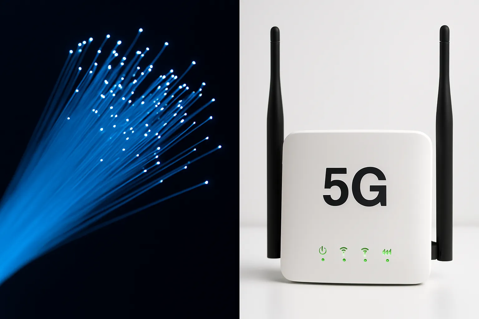 Jämförelse mellan mobilt bredband och fiber